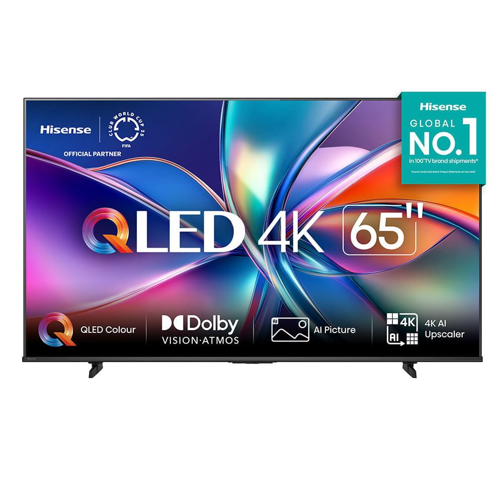 Smart TV Hisense QLED 4K 65" Polegadas com Dolby Vision, Dolby Gaming, Alexa e Google - 65Q6QV