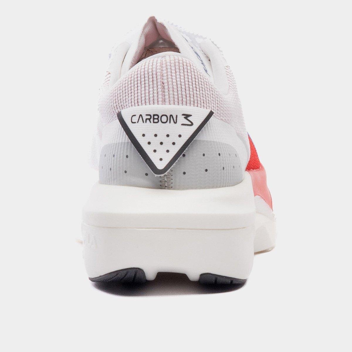 Miniatura Tênis Fila Racer Carbon 3 Masculino Branco+Vermelho - 38