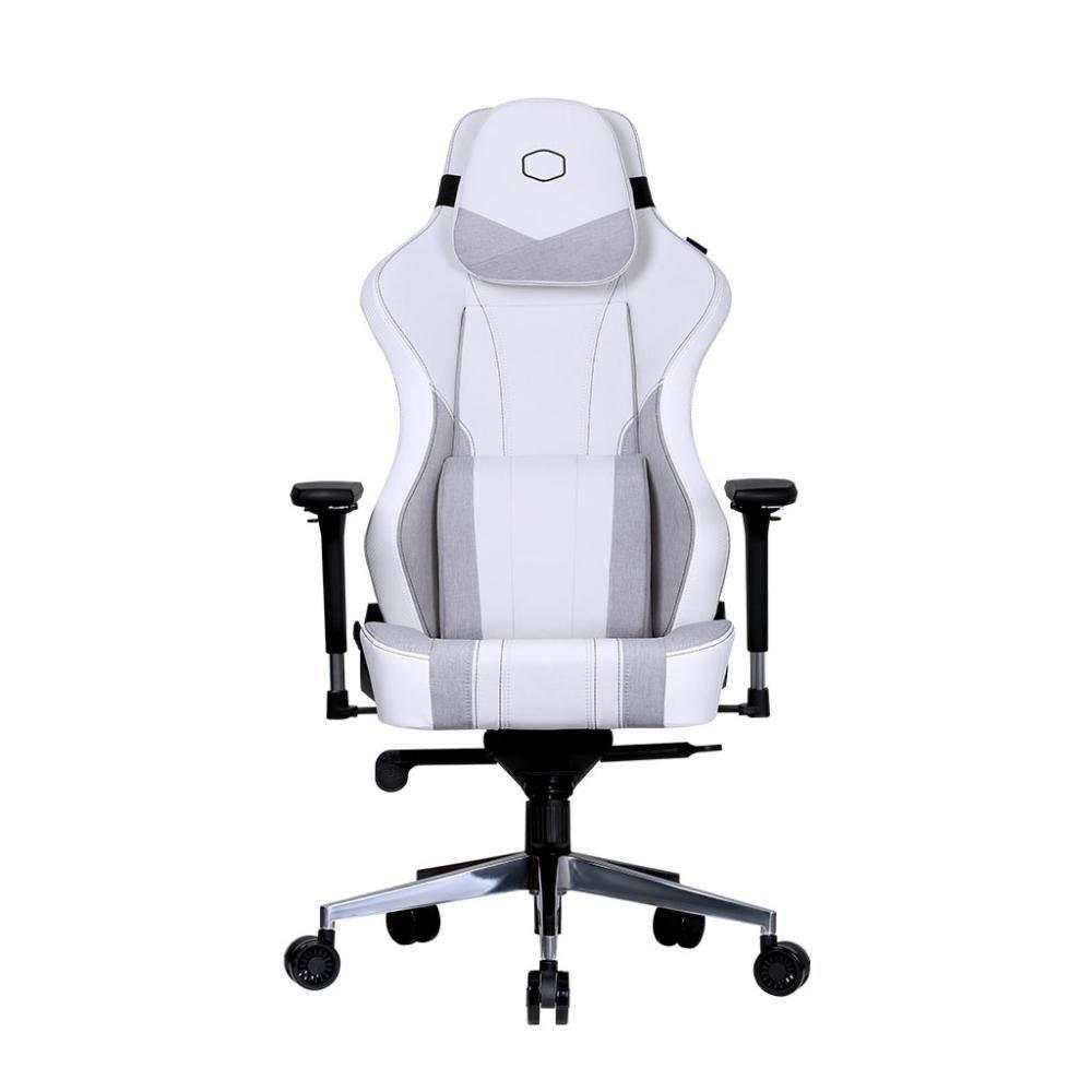 Miniatura Cadeira Gamer Cooler Master Caliber X2c Cinza E Branca C/ Base De Aco - Cmi-gcx2c-gw
