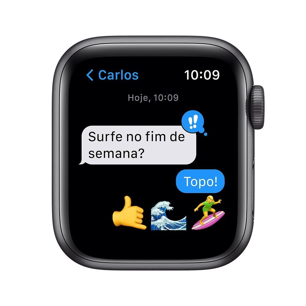 Miniatura (Seminovo) Apple Watch SE (GPS, 40 mm) - Caixa de alumínio Cinza-espacial
