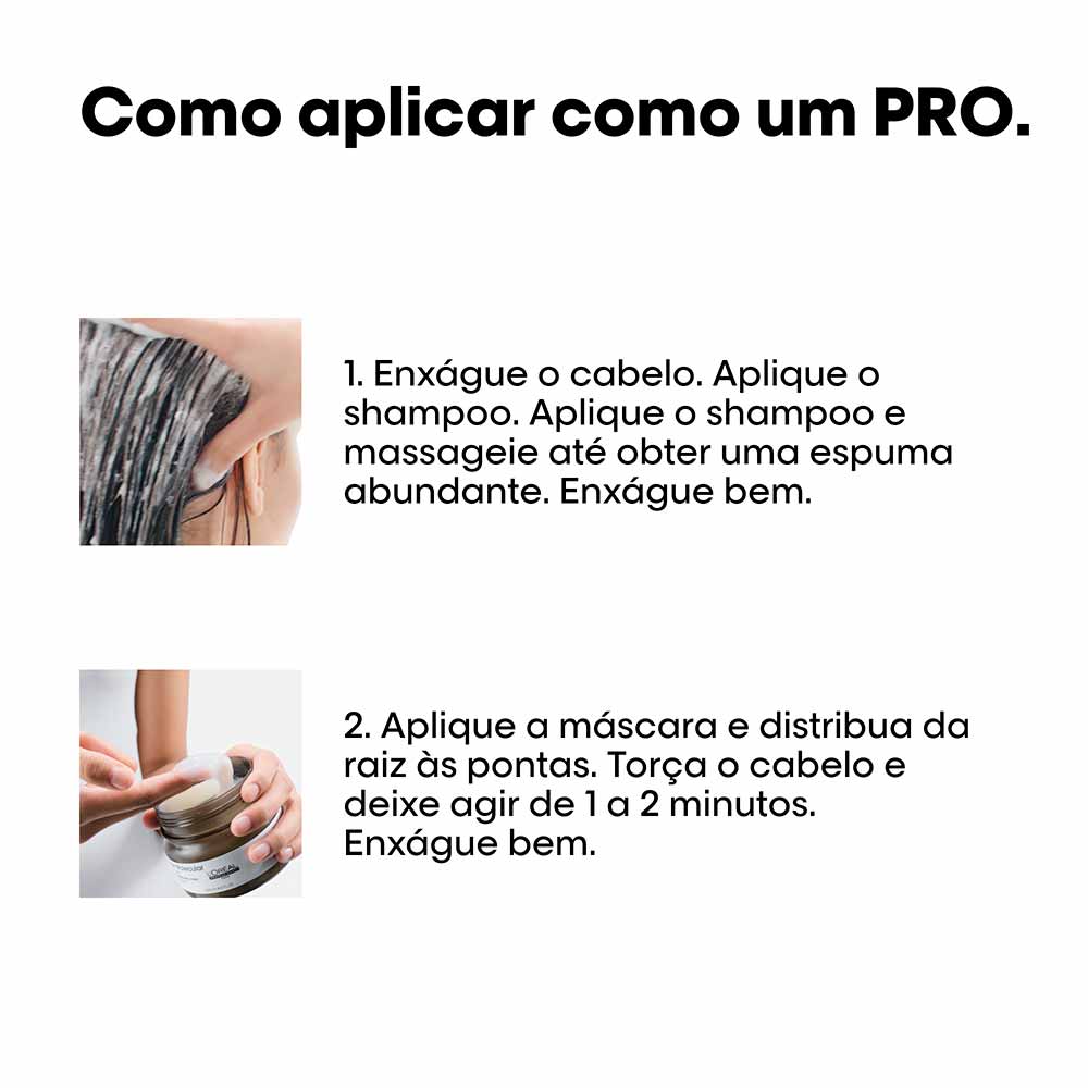 L'Oréal Professionnel Absolut Repair Molecular Kit de Tratamento Capilar: Shampoo + Máscara Concentrada Para Cabelos Danificados a muito Danificados Kit