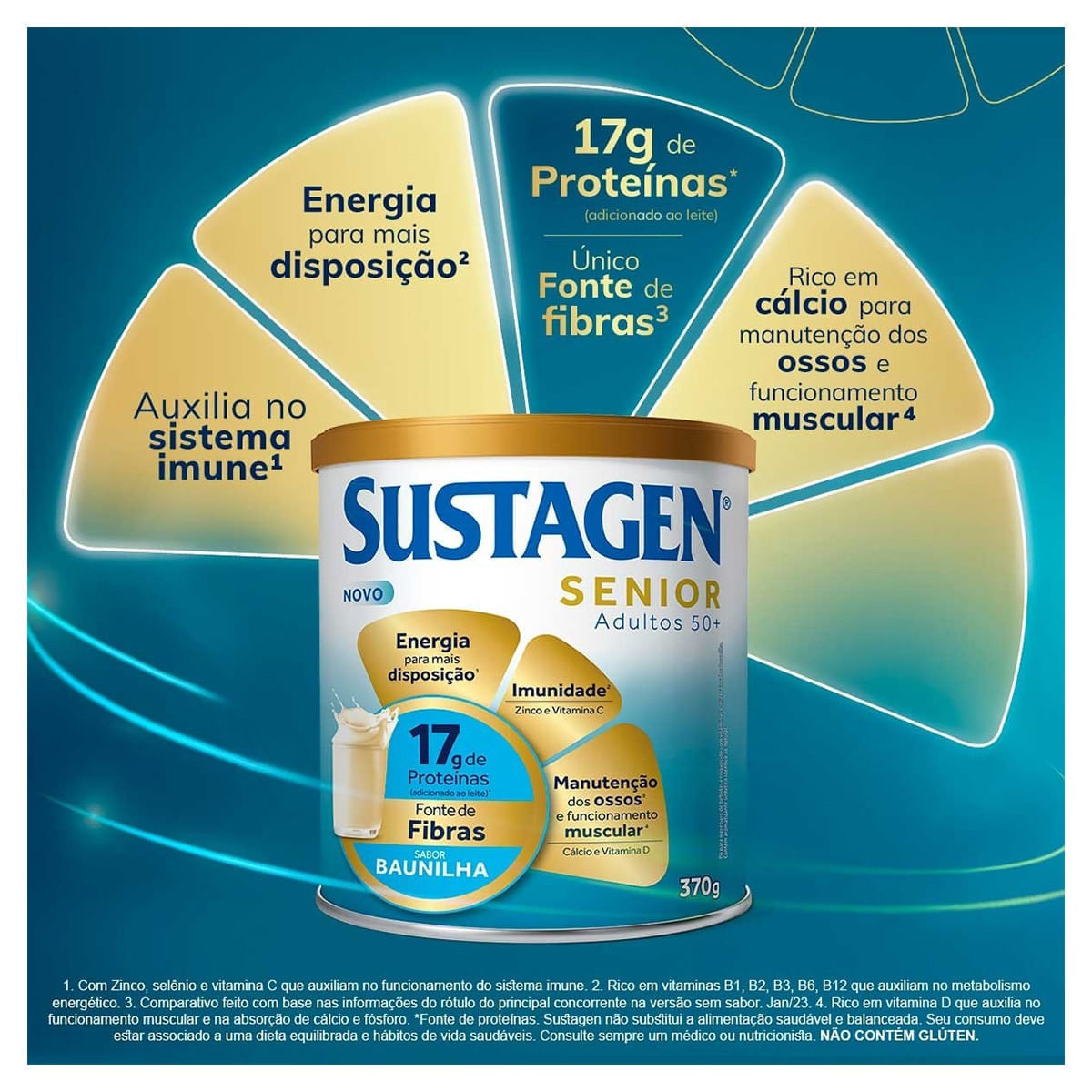 Miniatura Complemento Alimentar Sustagen Senior 50+ Baunilia 370g