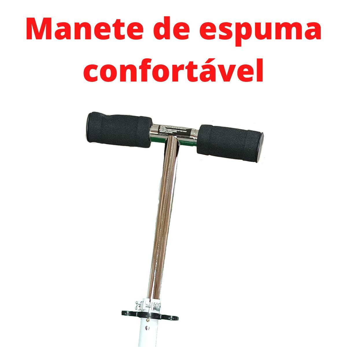 Patinete Crianças Jovens E Adultos Ajustável Branco 100Kg