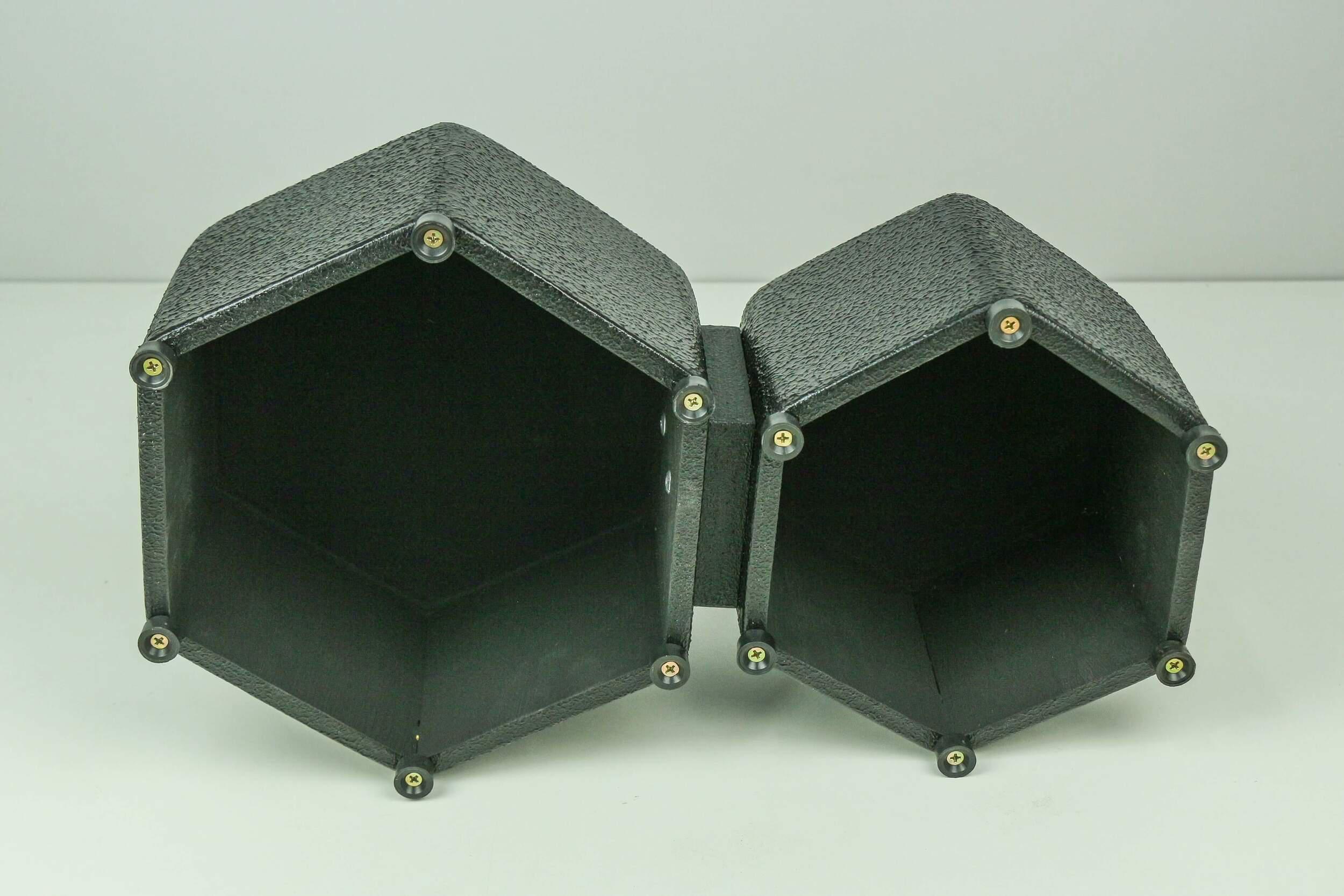 Bongô Hexagonal + Bag De Transporte Jhamma Percussões Black