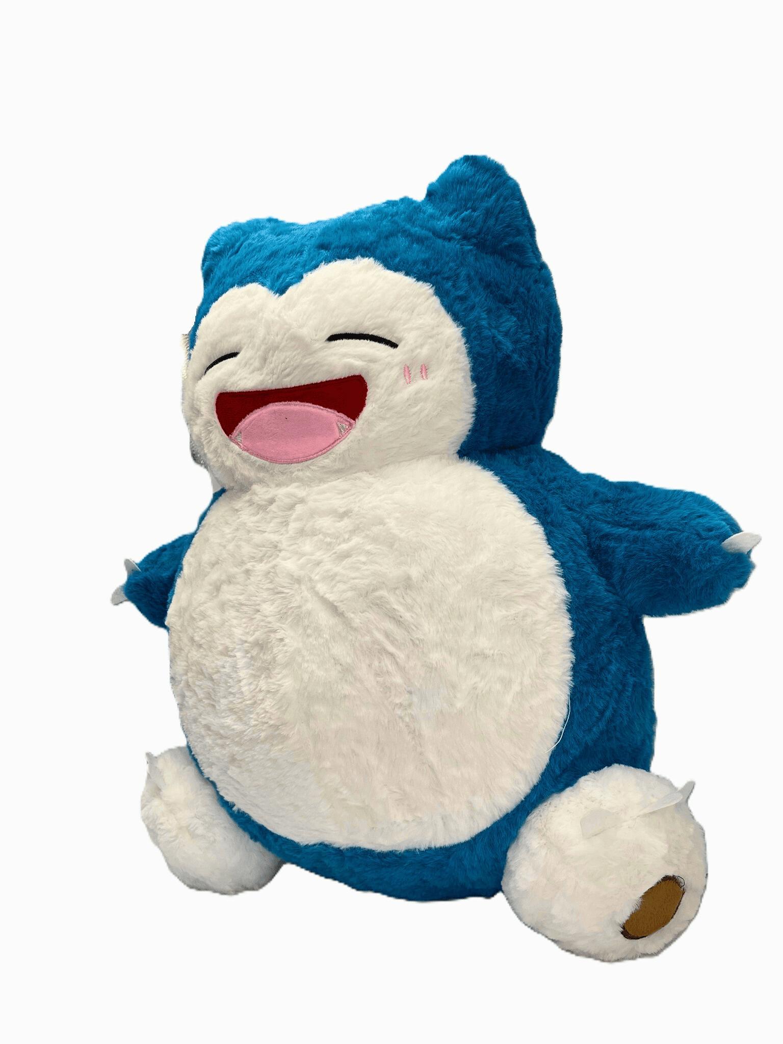 Miniatura Pelúcia Pokemon Snorlax Desenho Anime Infantil 45Cm