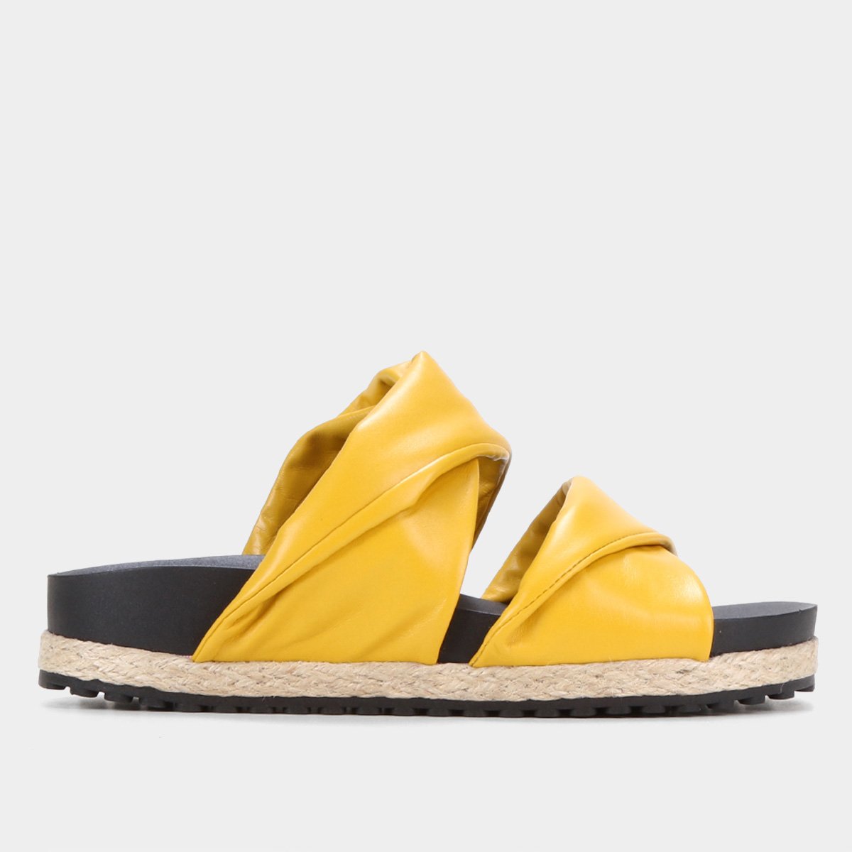 Miniatura Rasteira Loucos e Santos Tira Dupla Amarelo - 34