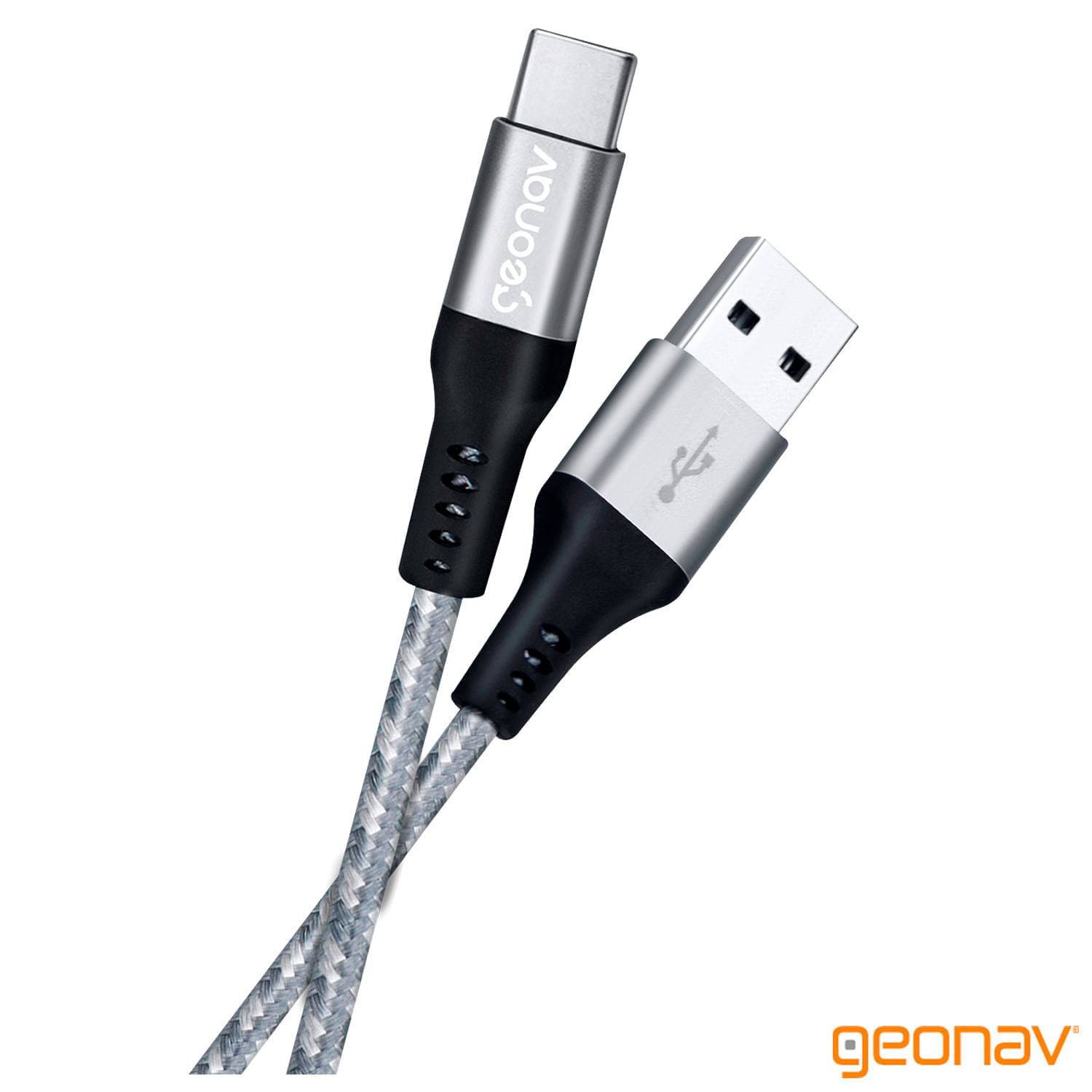 Miniatura Cabo USB-C com Conector USB-A e 1,5M para Carregamento Rápido - Geonav - UCC06