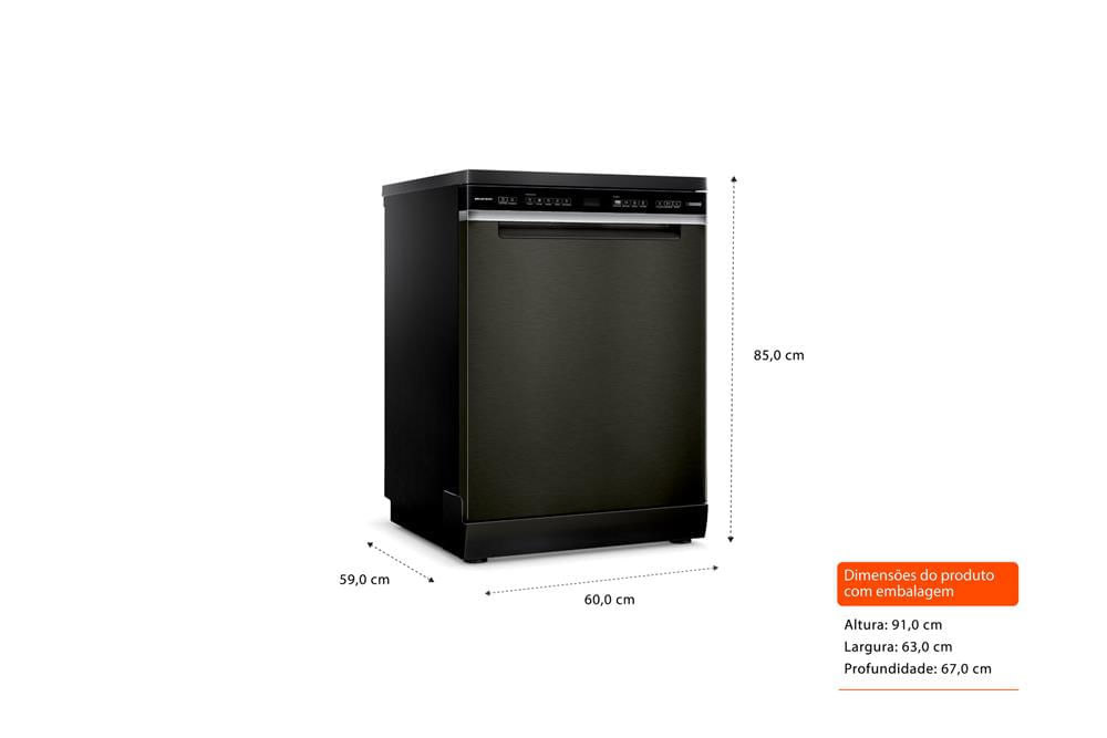Miniatura Lava-louças 15 serviços Brastemp Eclipse Collection - BLF62AP 110v
