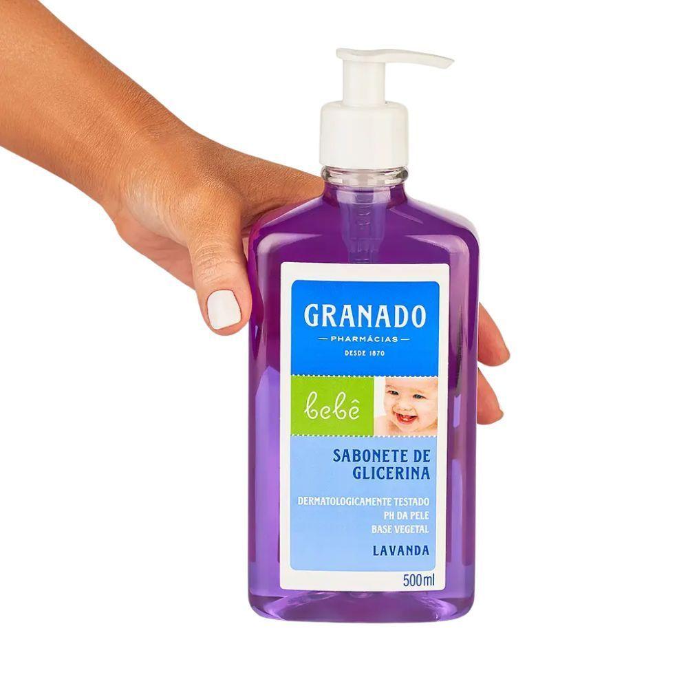 Miniatura Sabonete Líquido De Glicerina Granado Bebê Lavanda 500ml