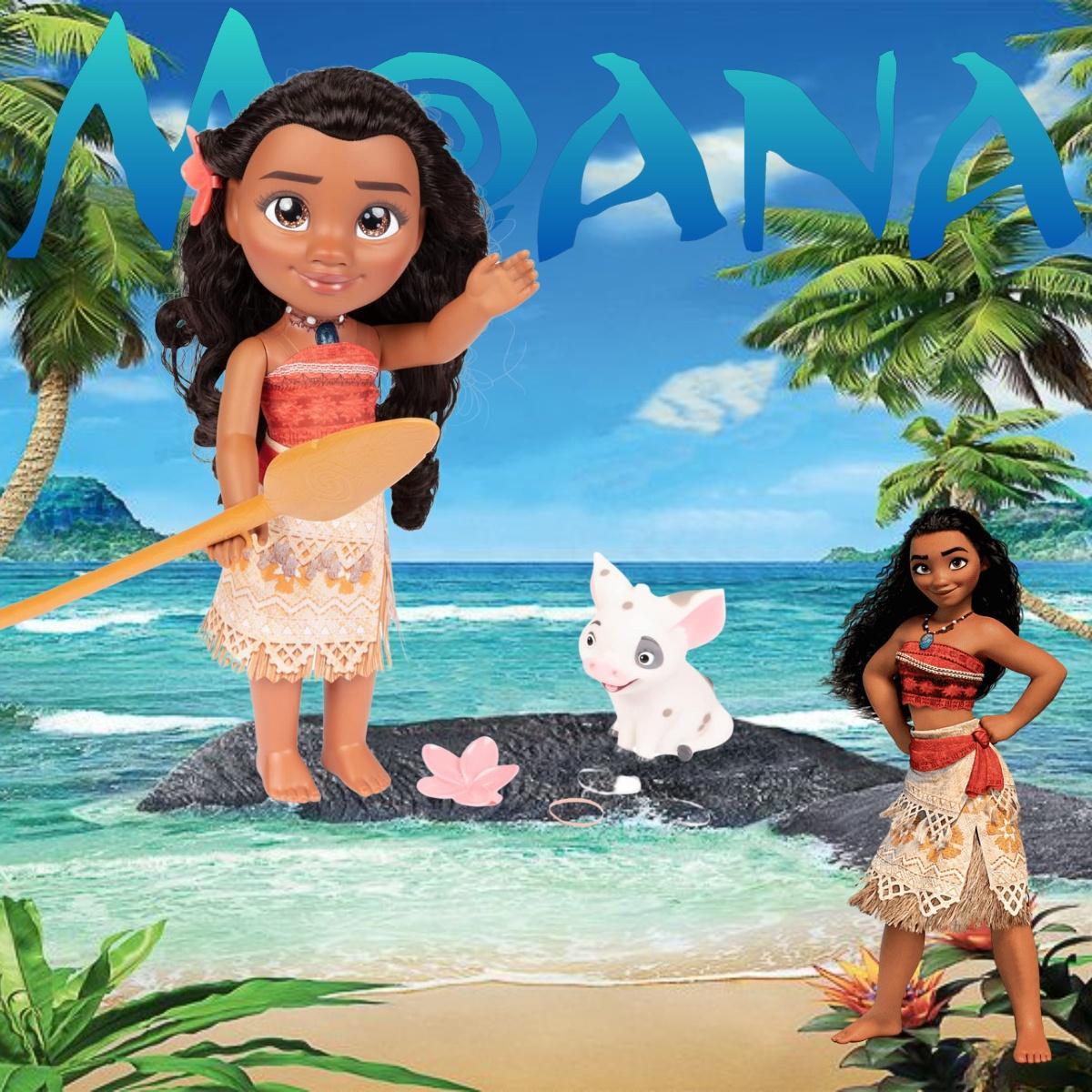 Miniatura Princesa Moana Boneca Articulada Super Interativa Crianças E