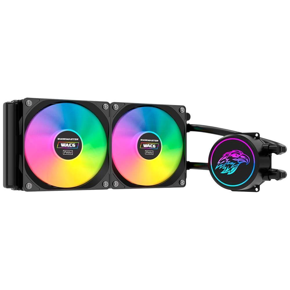 Miniatura Water Cooler K-Mex Wac6 240Mm Intel Amd Led Multicolor Preto
