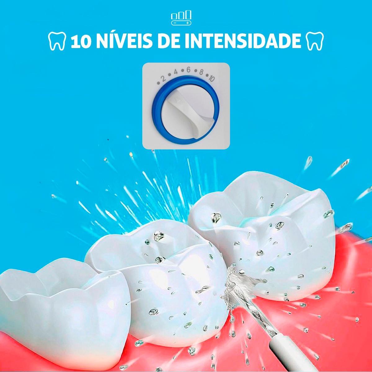 Limpador Dental Elétrico Bivolt 7 Bicos Diferentes Limpeza