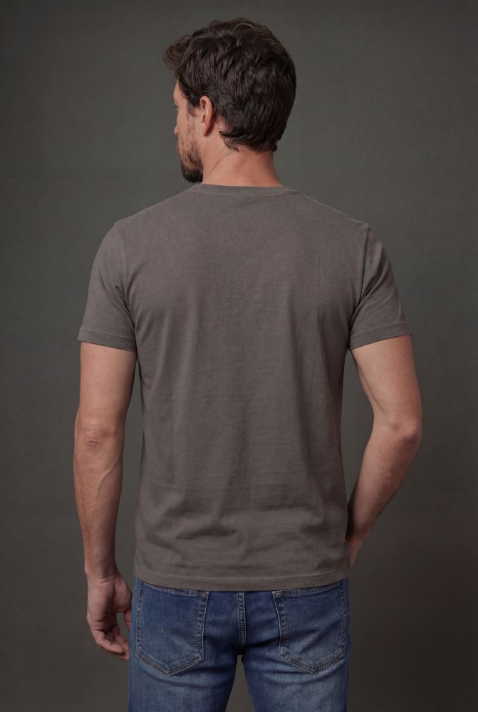 Miniatura Camiseta Manga Curta Calvin Klein Jeans Masculino Logo Est. 1978 - Chumbo Camiseta Manga Curta Calvin Klein Jeans Masculino Logo Est. 1978 Chumbo g