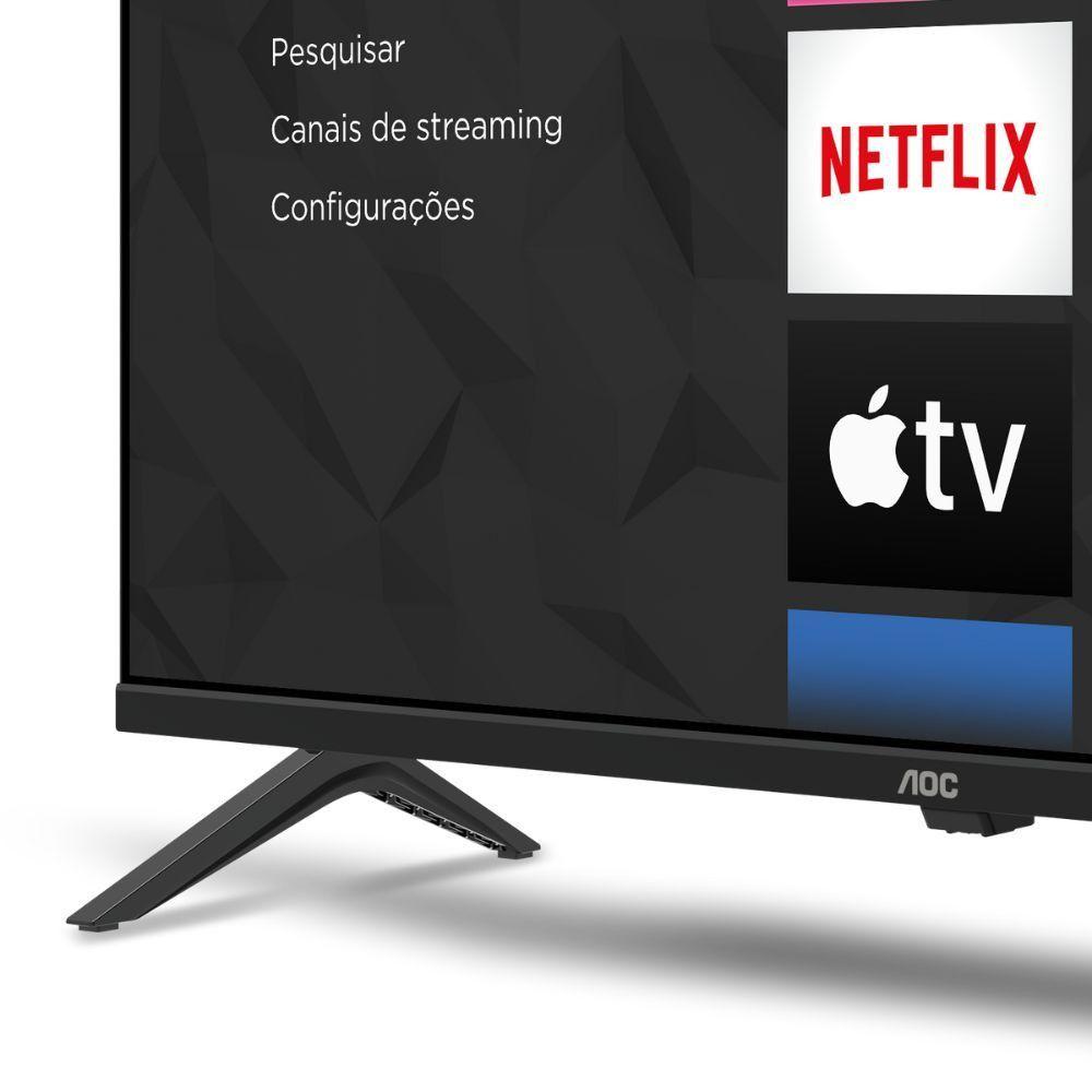 Miniatura Smart TV AOC Roku 32 DLED HD Dolby Audio 32S5045/78G Preto Bivolt