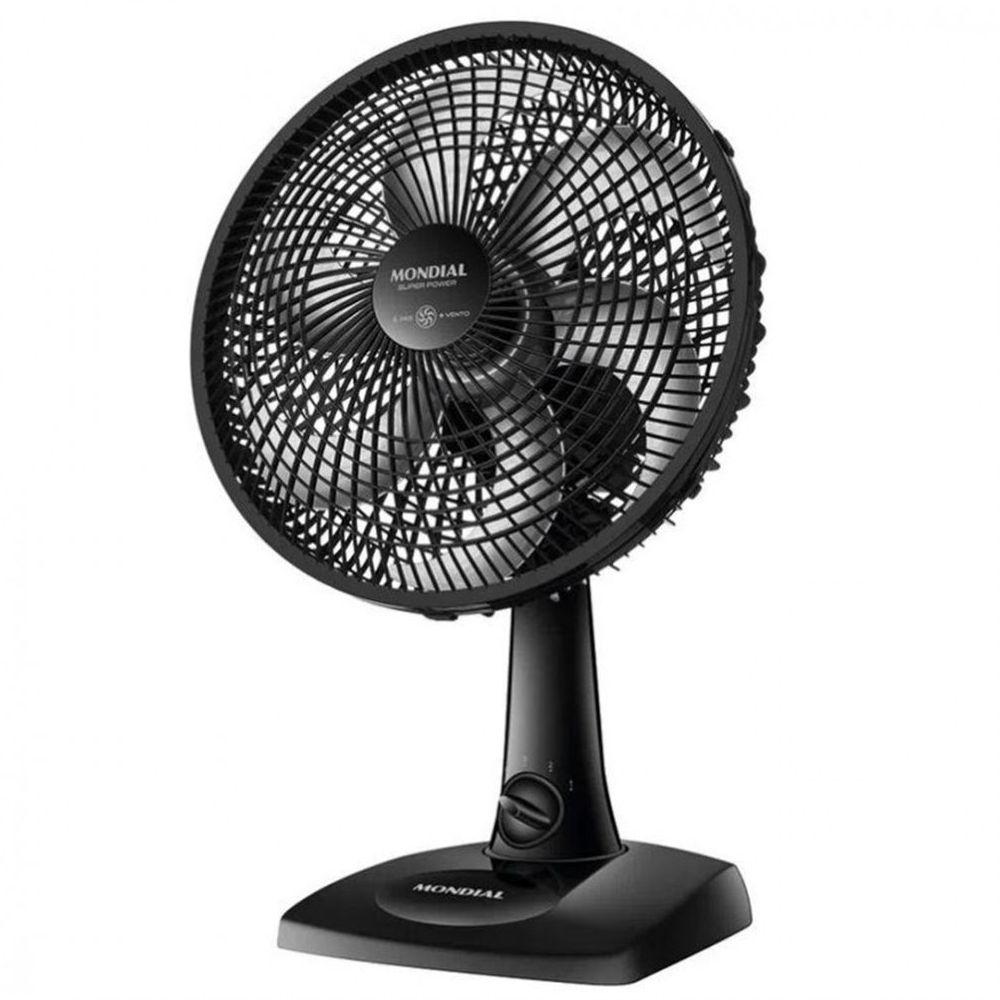 Miniatura Ventilador De Mesa Mondial 6 Pás Vsp-30-b Preto 220v 220V