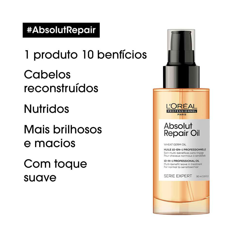 Miniatura L'Oréal Professionnel Absolut Repair Óleo 10 em 1 90ml
