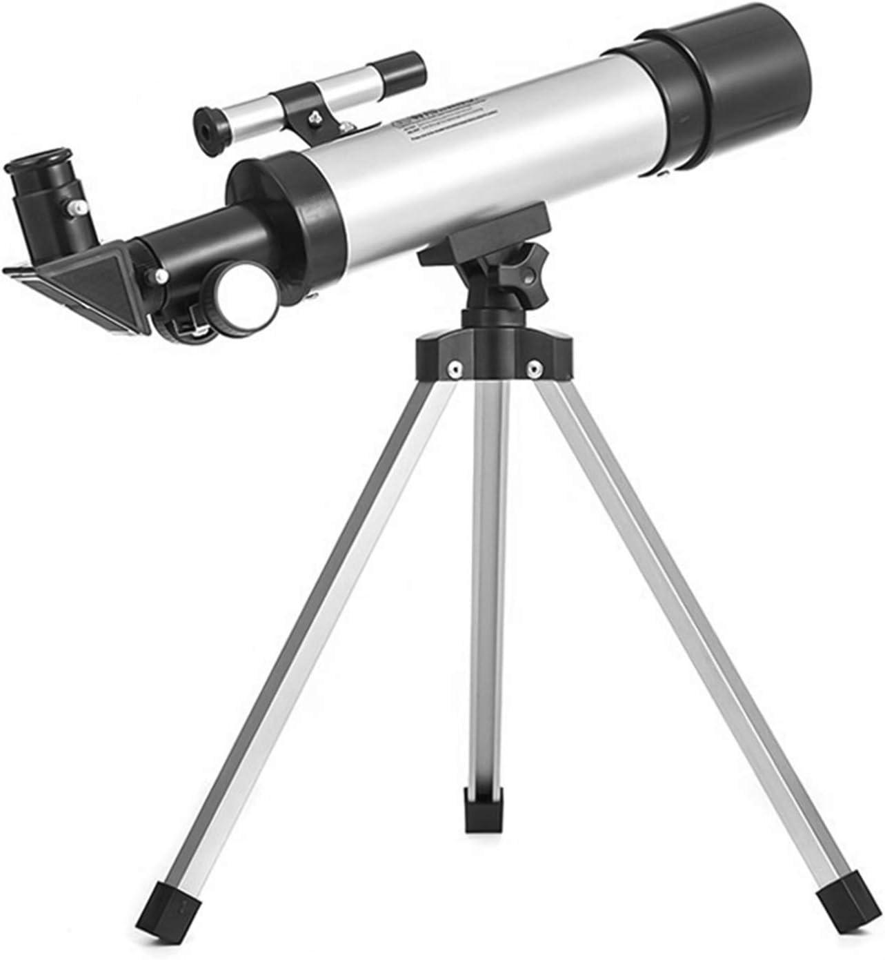 Miniatura Telescópio Astronômico Portátil Compacto Ampliação 90X Tripé