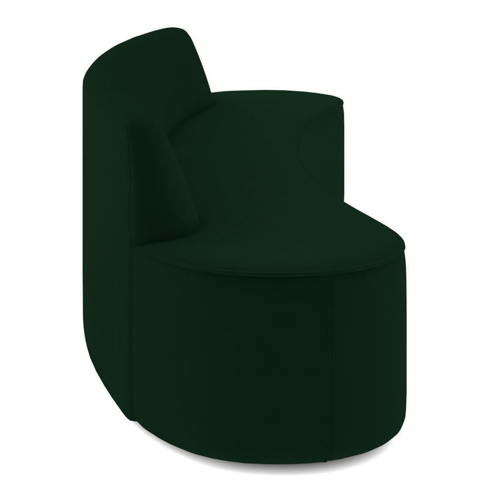 Miniatura Sofá 5 Lugares Para Sala De Estar Living 300cm Koane D06 Veludo Esmeralda - Mpozenato