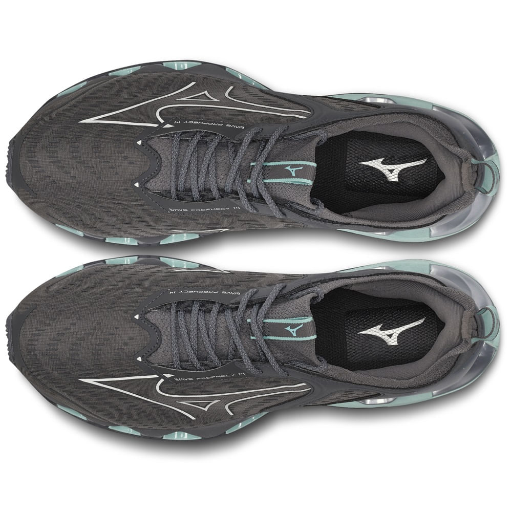 Miniatura Tênis Mizuno Wave Prophecy 14 Cinza - 34