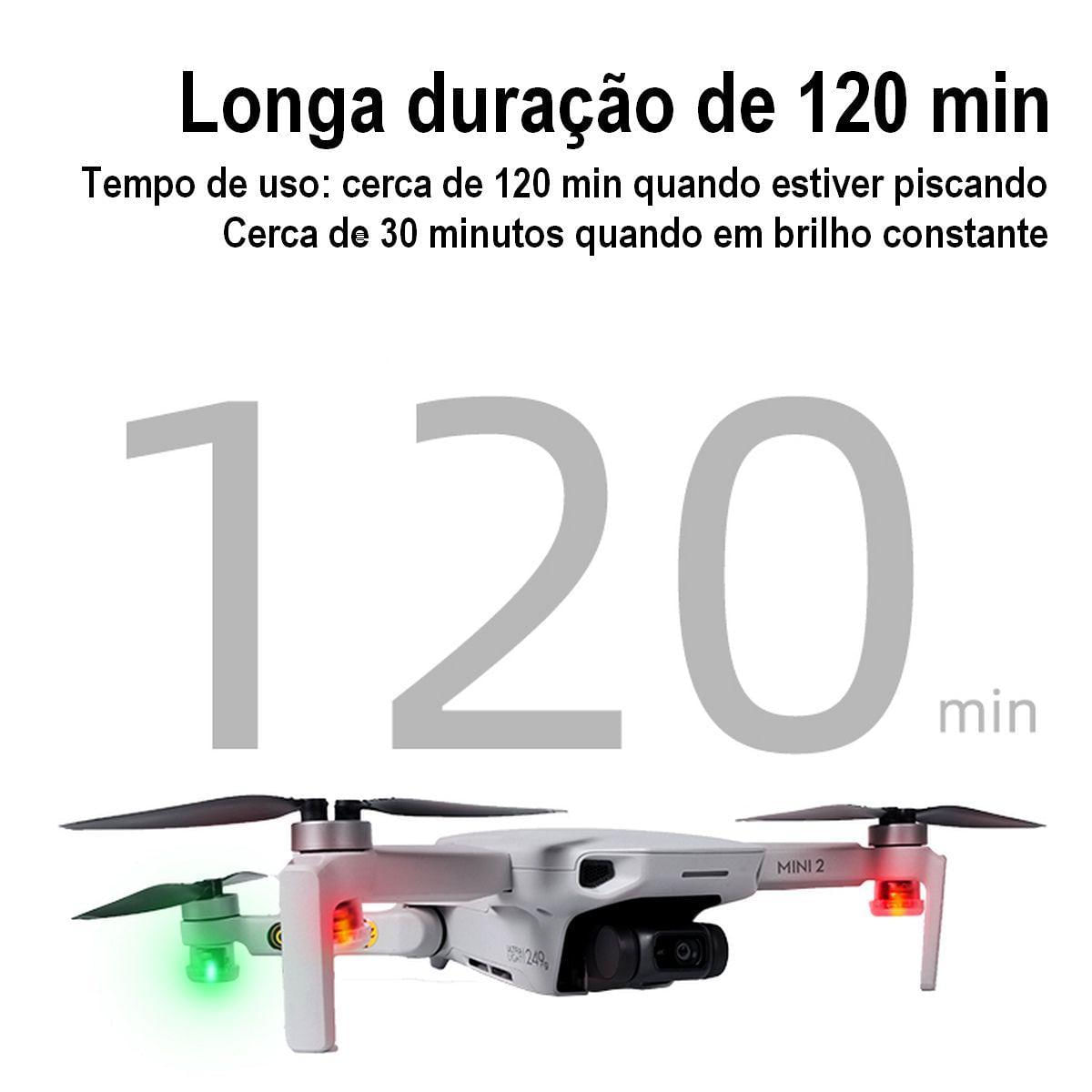 Miniatura Kit 4 Luzes LED Voo Noturno Drone Sunnylife TY-L9435