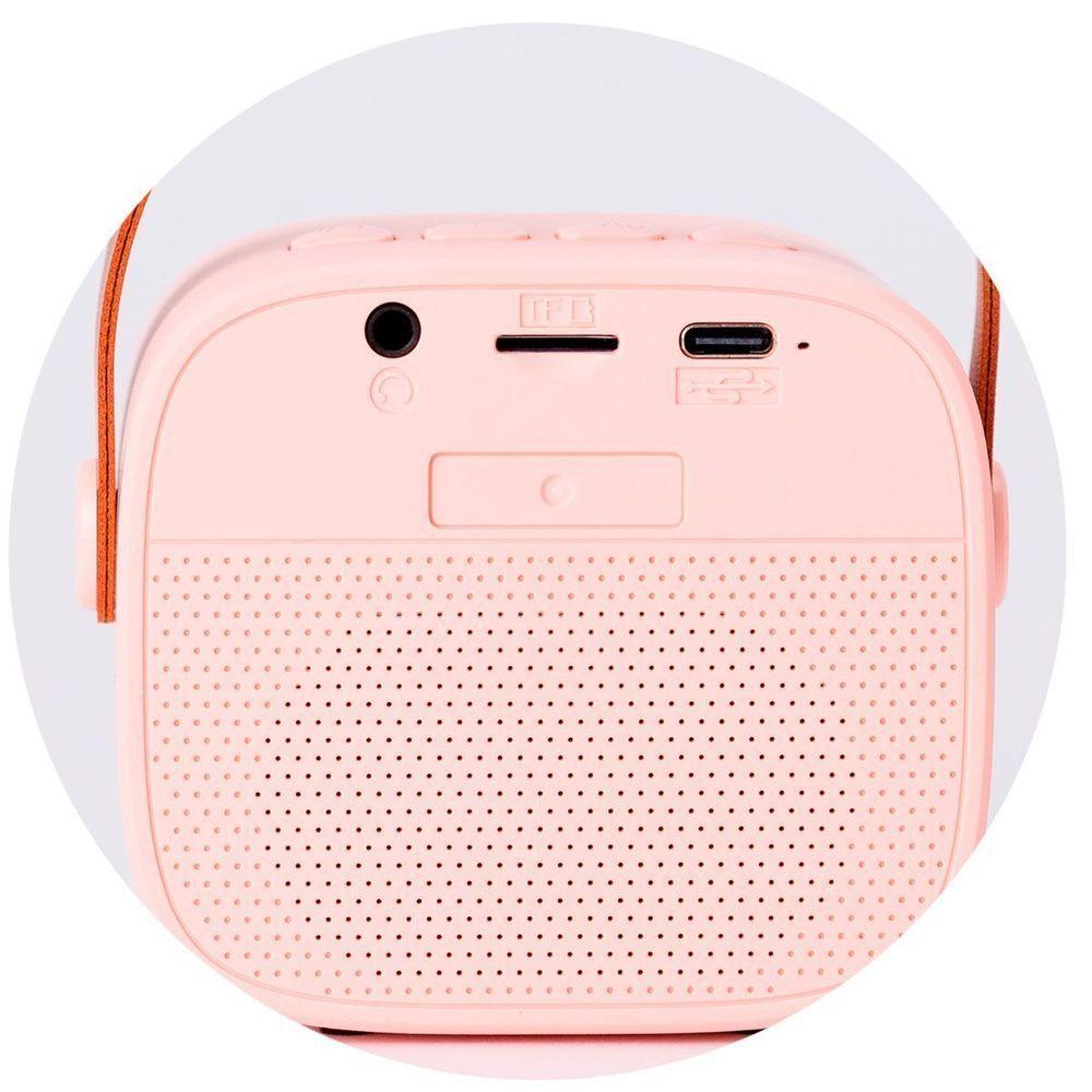 Miniatura Mini Karaoke E Microfone Rosa