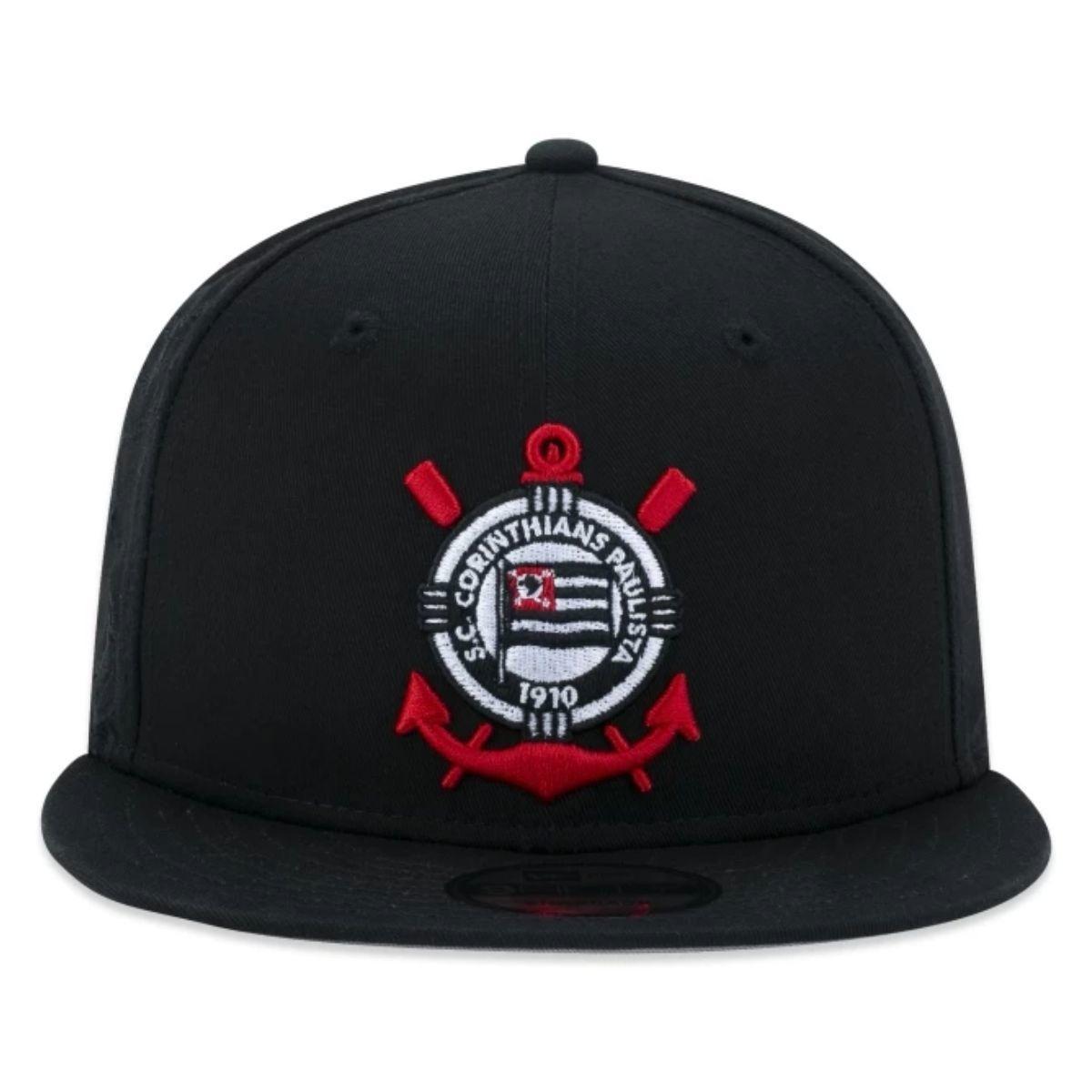 Miniatura Boné New Era 950 Futebol Corinthians Preto