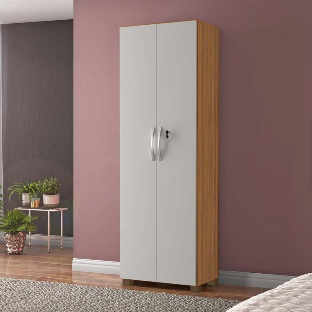 Miniatura Armário Multiuso 2 Portas NT 4020 Notável Móveis Freijó Trend/Off White