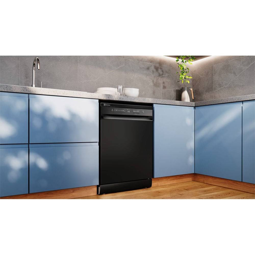 Miniatura Lava-Louças Electrolux Preta, 14 Serviços com Programa Lava e Seca 50' - LP14E 110
