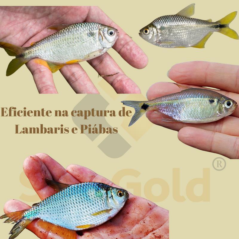 Miniatura Rede Pesca Lambari Malha 2 X 2Cm 20Mm Alt 1,52 Fio 0.20 40Mt