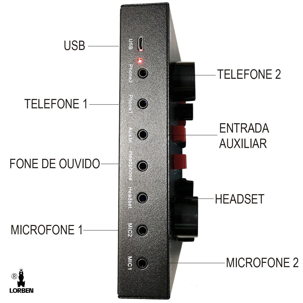 Mini Placa Mixadora Gravadora De Som V8X Pro Live Sound 15
