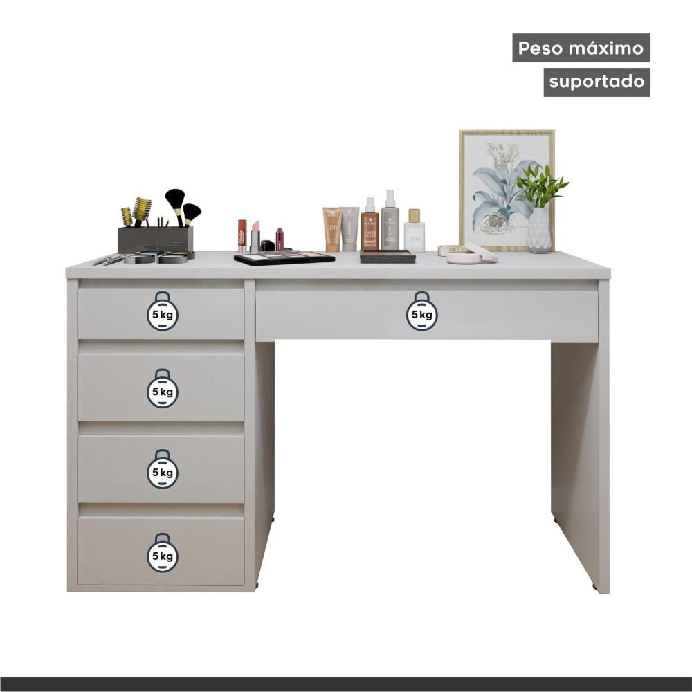 Miniatura Penteadeira 5 Gavetas Giulia Yescasa Off White