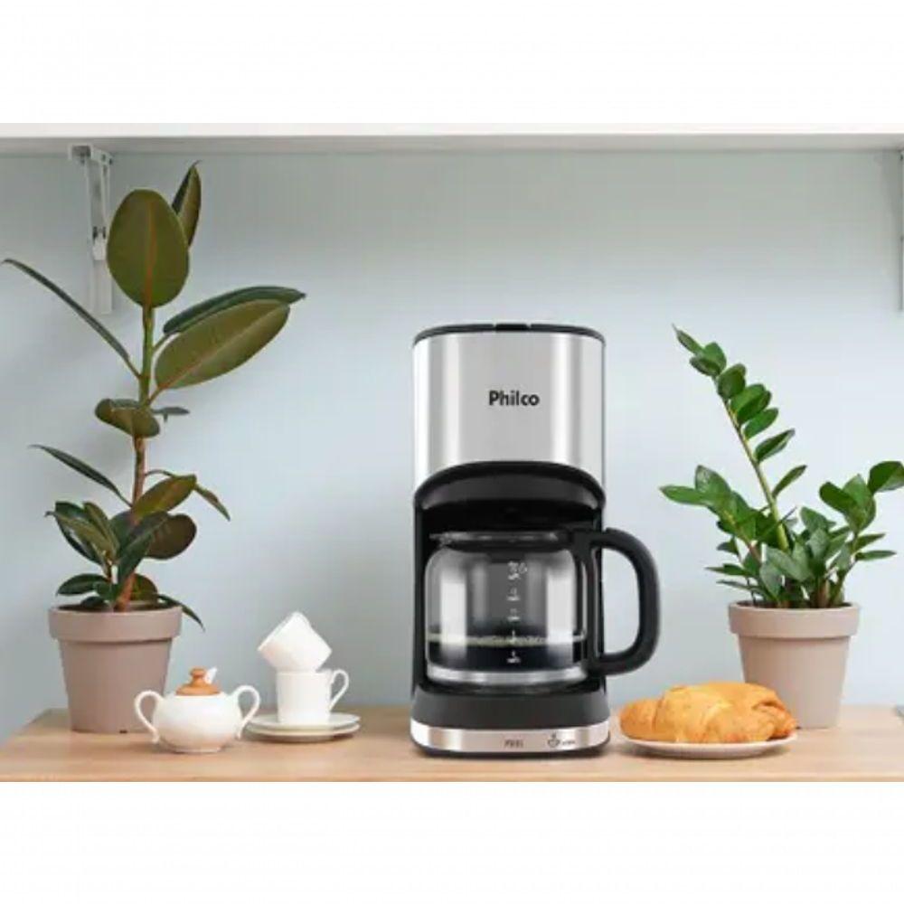 Miniatura Cafeteira Philco Compact Inox 550w 15 Xicaras 110V