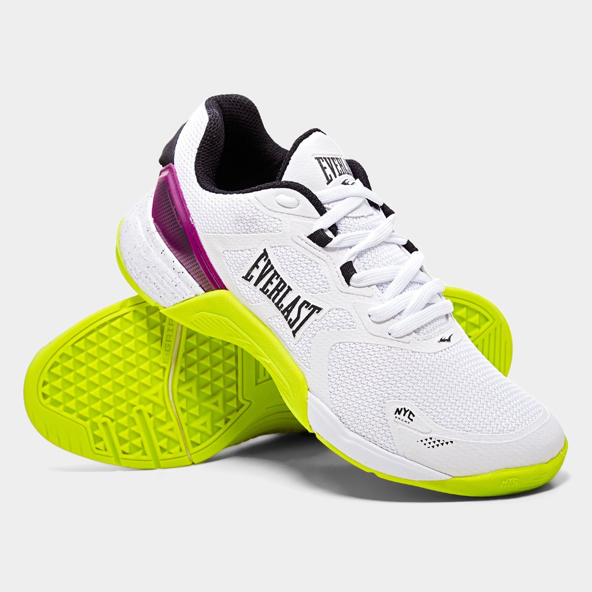 Miniatura Tênis Everlast Climber Pro 3 Branco+Amarelo - 35