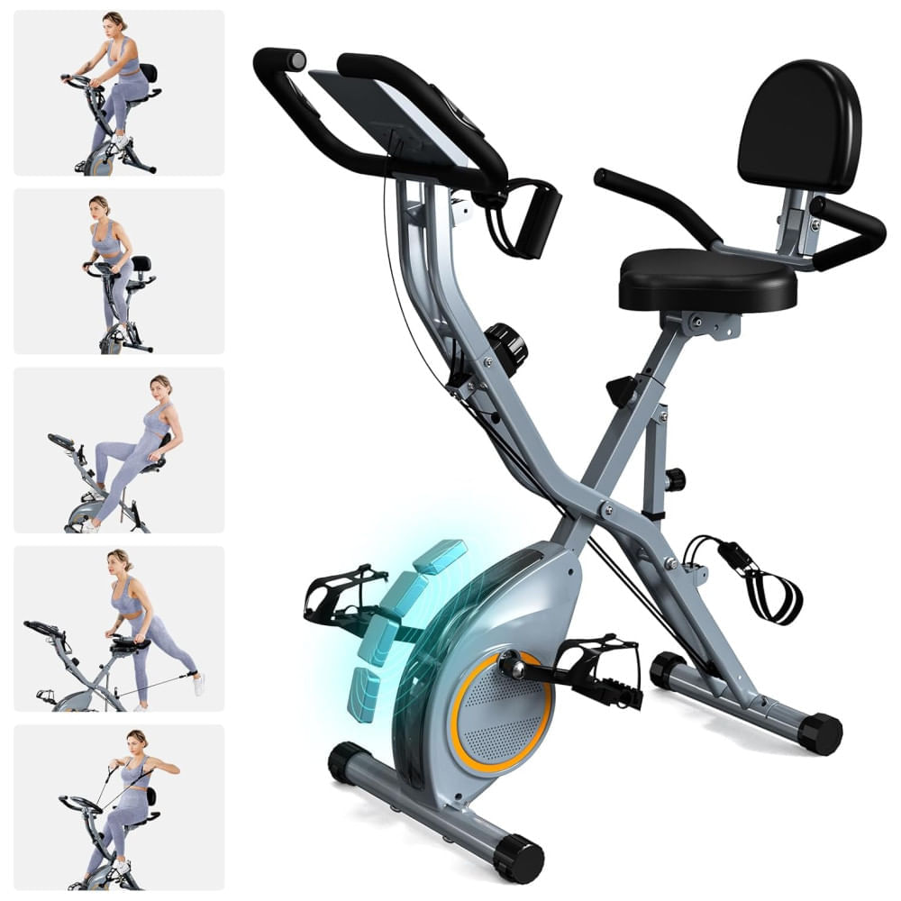 Miniatura Bicicletas dobráveis de bicicleta estacionária para casa. 5 em 1 bicicleta de treino interna. Bicicleta de ciclismo