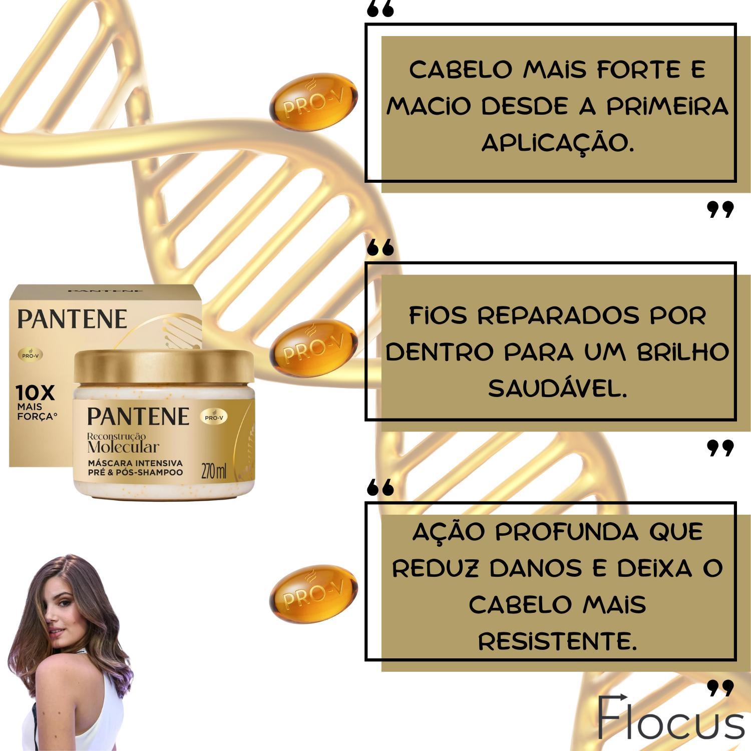 Miniatura Kit Pantene Molecular Bond Repair Amino Peptídeo Leave-In