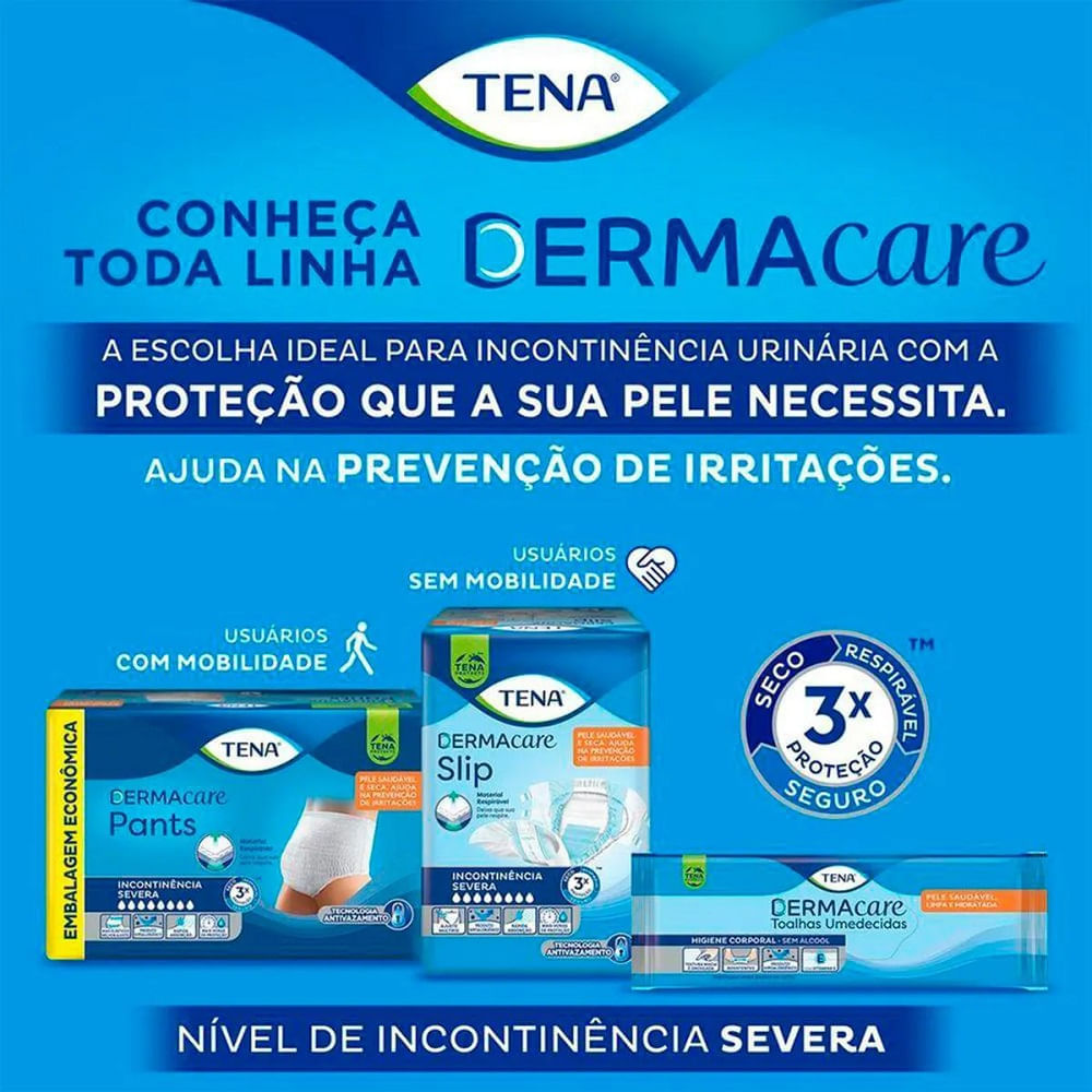 Fralda Geriátrica Tena Dermacare Slip EG 16 Unidades Fralda Geriátrica Tena Dermacare Slip Descartável EG 16 Unidades