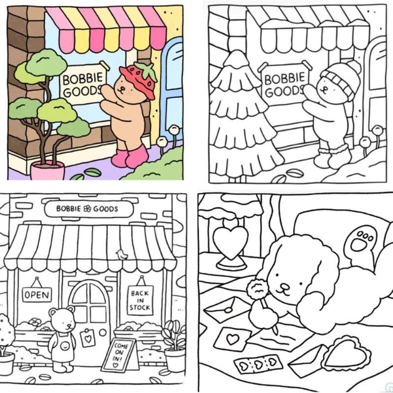 Livro De Colorir Bobbie Goods 50 Páginas Bob Gods Capa Dura