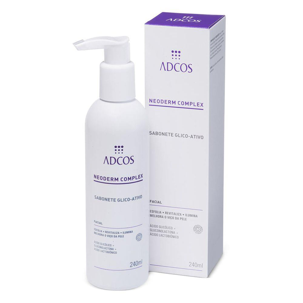 Miniatura Sabonete Glico-Ativo Neoderm Complex Adcos 240ml
