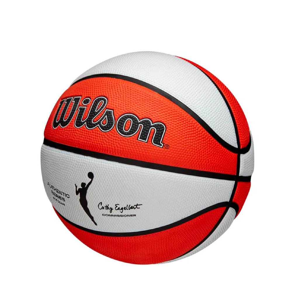 Bola de Basquete Wilson WNBA Authentic Outdoor #6 Branco e Laranja