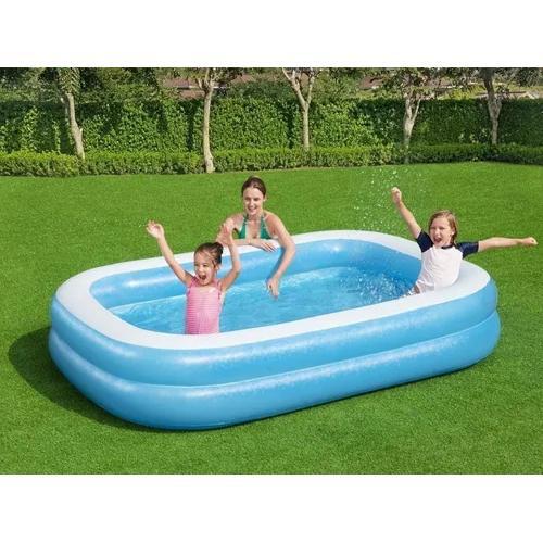Miniatura Piscina Inflável Retangular Pratica Bestway Familiar 778L
