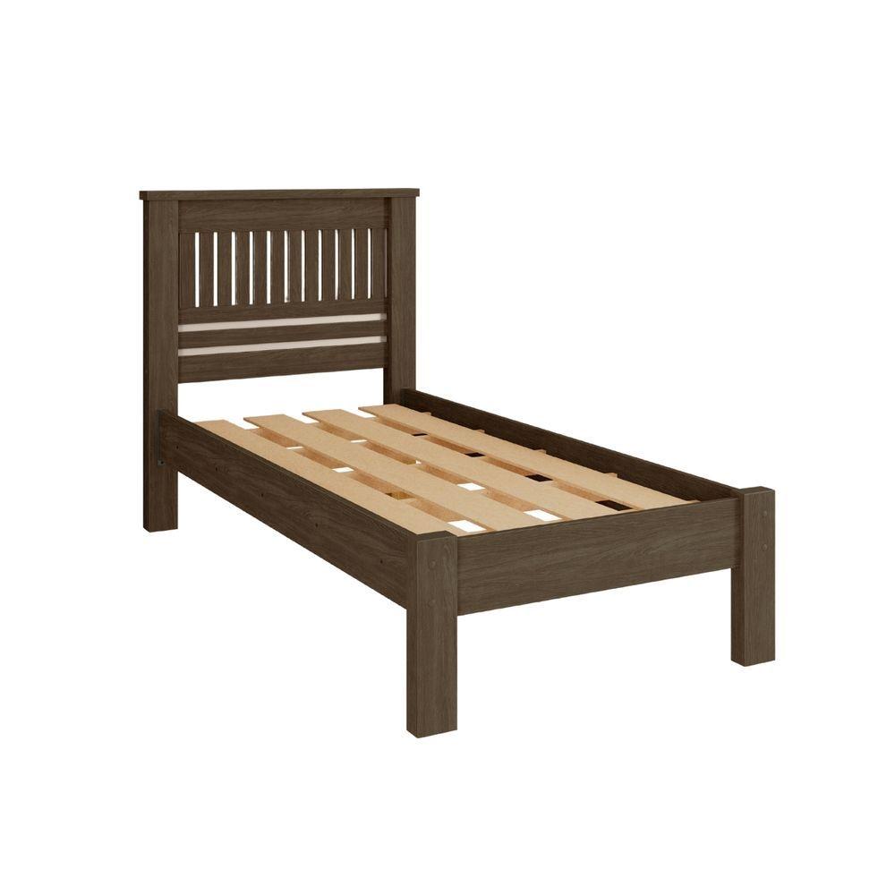 Miniatura Cama Solteiro Infantil Reforcada Monaco Camas Fenix Legno-off White