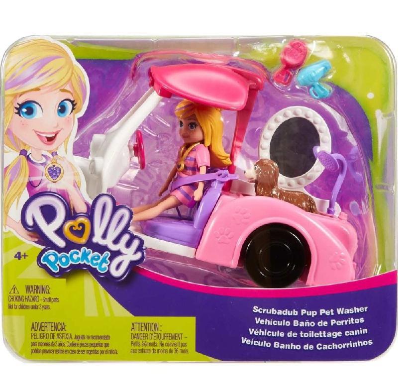 Miniatura Polly Pocket Boneca E Carro Mattel - 8444
