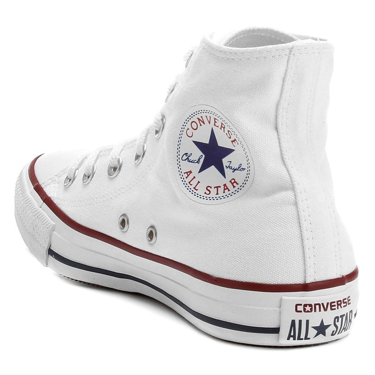 Miniatura Tênis Converse All Star Chuck Taylor Cano Alto Branco - 33