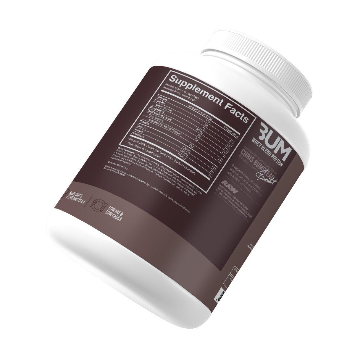 Miniatura 100% Whey Protein Raw Nutrition Isolada 2.2Kg Pó Cbum Blend