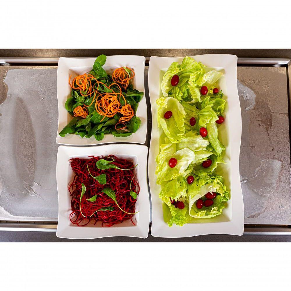 Miniatura Saladeira Moove Retangular 5l Preta Em Policarbonato Linha Profissional Cook Vem