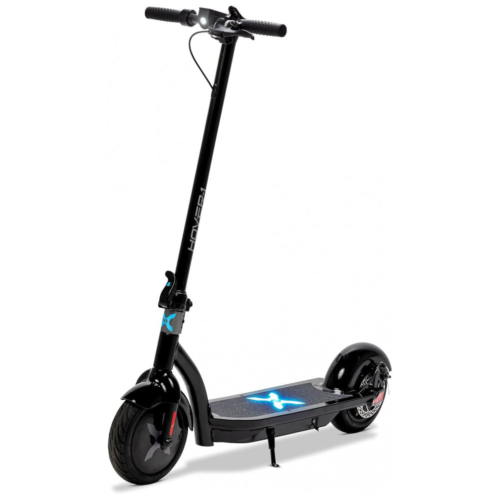 Miniatura Patinete Elétrico Scooter 28 kmh, para até 120 kg e Maiores de 13 Anos, HOVER 1 H1 ALPHA, Preto