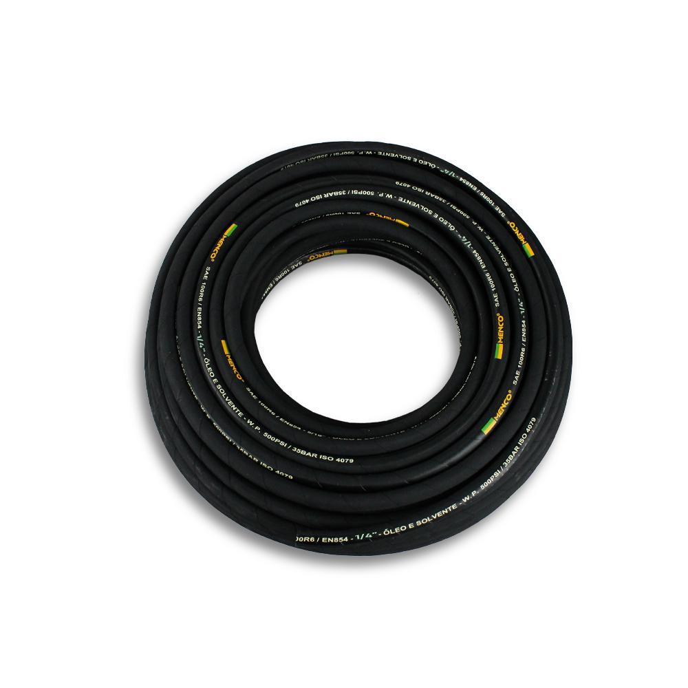 Miniatura Mangueira Hidráulica 1/4 Pol R6 Menco - 2mt | Baixa Pressão