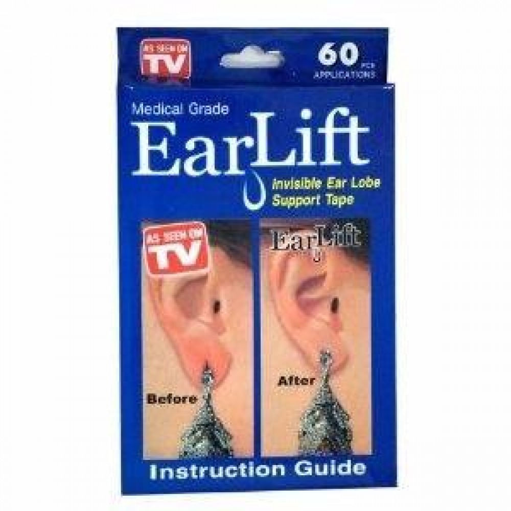 Miniatura Ear Lift Para Brinco Orelha Rasgada 60 Adesivo Sustentação