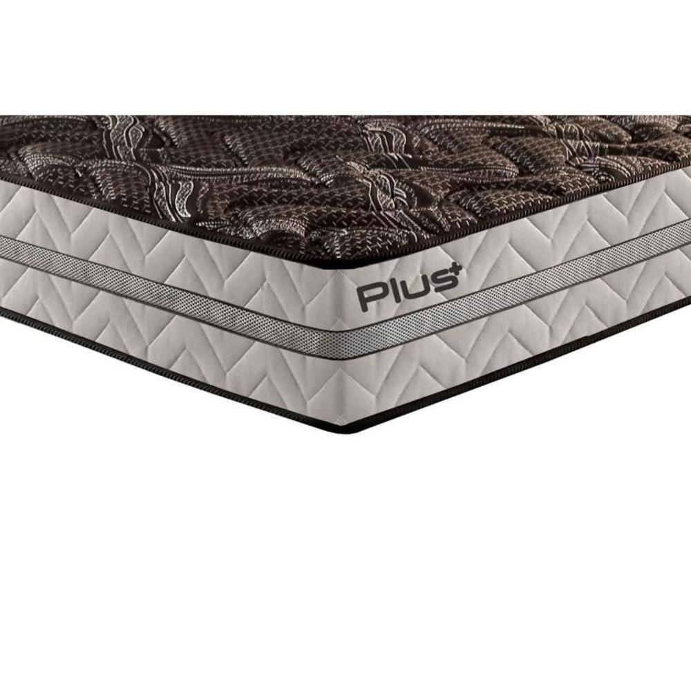 Miniatura Colchão Viúva Espuma D33 Pasquale Plus Euro Pillow Black (128x188x25) - Paropas