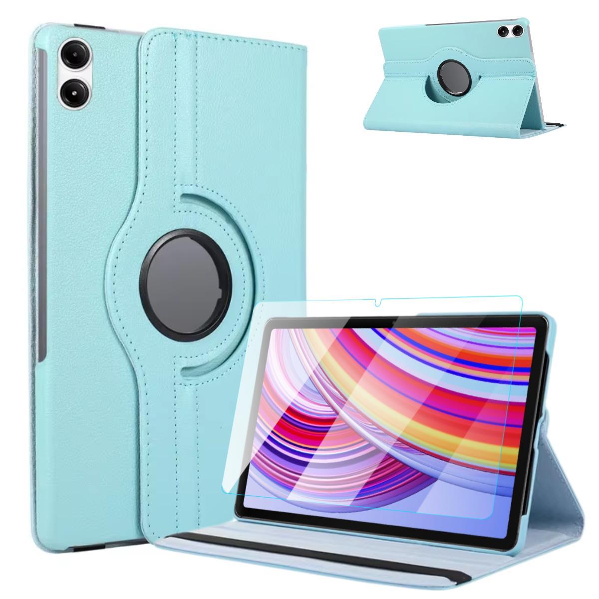 Miniatura Capinha Couro 360 Para Xiaomi Redmi Pad Pro 12.1 + Película